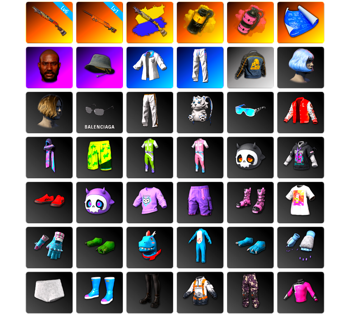 Yellow Smoke Grenade, Pink Smoke Grenade, Jonathan Kamau, XingHun's Tiger Strike Jacket, XingHun's Tiger Strike Pants, Exquisite Pants, Blue Thunder Gloves, DOUYU T-shirt